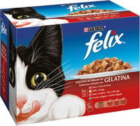 Saquetas em geleia para gatos FELIX Sélection - 2 sabores à escolha