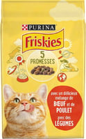 Friskies Boeuf, Poulet et Légumes pour chat adulte
