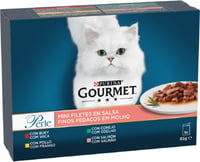 GOURMET Perle Mini Filetes en salsa para gatos - PACK de 8x85g