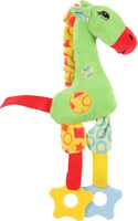 Brinquedo 1ª idade para cachorro (peluche com som e anel de mastigação) "A Girafa"