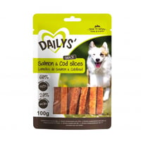 Dailys 100% natürliche Snacks Lachs und Kabeljau für Hunde