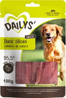 Tiernas láminas de pato DAILYS Snack 100% natural para perros