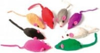 Brinquedo gato 8 ratinhos Pelagem médio modelo