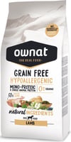 Ração seca para cão sensível OWNAT Grain Free Hypoallergenic sem cereais com carne de cordeiro