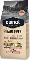 OWNAT Just Grain Free Adult sans céréales au saumon & poissons pour chien adulte