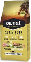OWNAT PRIME Grain Free Junior sans céréales au poulet & dinde pour chiot