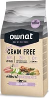 OWNAT Just Grain Free getreidefreies Futter mit Hühnchen für sterilisierte Katzen