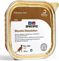 SPECIFIC FSW Struvite Dissolution Pack mit 7x100 g Nassfutter für erwachsene Katzen