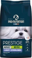 PRO-NUTRITION PRESTIGE Mini Light & Sterilized - Alimento seco para cão adulto de porte pequeno esterilizado ou com excesso de peso
