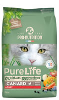 PRO-NUTRITION Pure Life Sem Cereais Adulto com Pato para Gato Adulto
