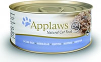 APPLAWS Pack de 12 latas de 70g Comida húmeda en salsa para gatos - 3 sabores