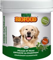 BIOFOOD Suplemento alimentar saúde geral com plantas para cães e gatos
