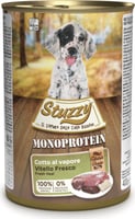 Paté sem cereais STUZZY Monoprotein 400g com vitela fresca para cachorro