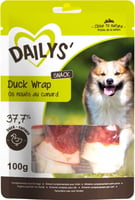 DAILYS Duck WRAP - 3 Kauknochen mit Ente für Hunde