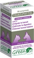 Greenvet Transiphytol voor een goede spijsvertering bij honden en katten