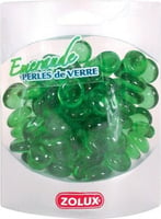 Perlas de cristal verde esmeralda para acuario