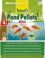 Alimento completo para pequenos peixes de lago Tetra Pond Pellets Mini Grânulos