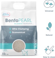 Litière minérale pour chat ultra agglomérante BentoPearl (…)