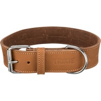 Halsband aus gewachstem und gealtertem Leder Braun Rustic Heartbeat