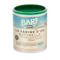 GRAU BARF Farine d'os naturelle au calcium, pour la croissance des chiots