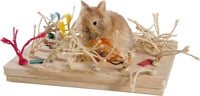 Cunipic Tapis de jeu en bois pour petits animaux - 39 x 30 cm