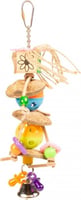 Duvo+ buntes Spielzeug mit Kokosnuss für Vögel