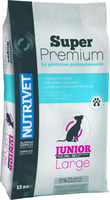 NUTRIVET Super Premium Junior Large Aves de corral para perros jóvenes de raza grande