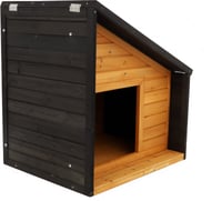 Casota para cães em madeira para exterior com telhado invertido Zolia Malvik