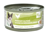 BUBIMEX Bubi nature Nassfutter mit Huhn & Leber für Katzen