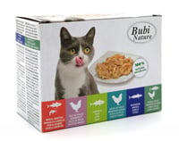 BUBIMEX Mehr-Pack Bubi Nature Nassfutter für Katzen