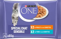 PURINA ONE gato sensível - 2 sabores