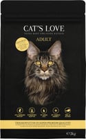 CAT'S LOVE Trockenfutter mit Geflügel für erwachsene Katzen