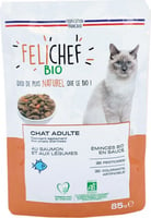 FELICHEF BIO Geschnetzeltes In Lachssauce für sterilisierte /erwachsene Katzen
