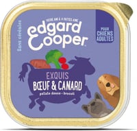 Edgard & Cooper Barquette Pâtée Boeuf et Canard frais pour chien Adulte
