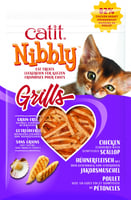 Guloseimas naturais de frango grelhado aromatizado Cat It Nibbly Grills - 3 sabores disponiveis