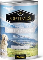 Optimus Light / Sterilised Aves de Corral y Arroz Comida húmeda para perros esterilizados