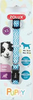 Collar de nylon ajustable para cachorros Puppy Pixie - azul