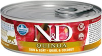 FARMINA N&D Quinoa codorniz & coco para gato 80g