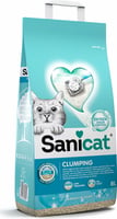 Lettiera agglomerante Sanicat al profumo del sapone di Marsiglia con ossigeno attivo per gatti