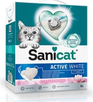 Sanicat Active White Flor de Loto arena aglomerante para gatos