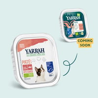 YARRAH Multipack 8x100g de pâtées pour chat au saumon, sans céréales