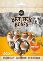 Zeus Better Bones - Golosinas en forma de pequeños huesos para perros x 10