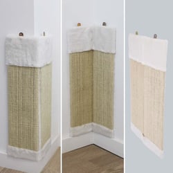 Griffoir d'angle en sisal pour chat Zolia - 32 x 60 cm