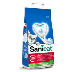 Sanicat - Katzenstreu Classic Duft Aloe Vera, Geruchskontrolle für 7 Tage