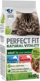 PERFECT FIT NATURAL VITALITY Getreidefreies Nassfutter mit Fisch für Katzen