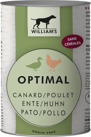 WILLIAM'S Pâtée pour chien sans céréales au canard et poulet