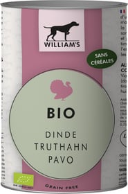 WILLIAM'S Pâtée pour chien BIO & sans céréales à la dinde