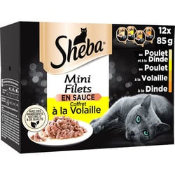 SHEBA Mini Fileti Darilni set za perutnino v omaki - 4 okusi