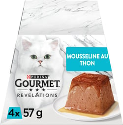 GOURMET Révélations, Mousselines nappées de Sauce au Thon pour chat