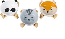 Gamelle motif animaux pour chat Zolia Anibowls - 3 modèles disponibles